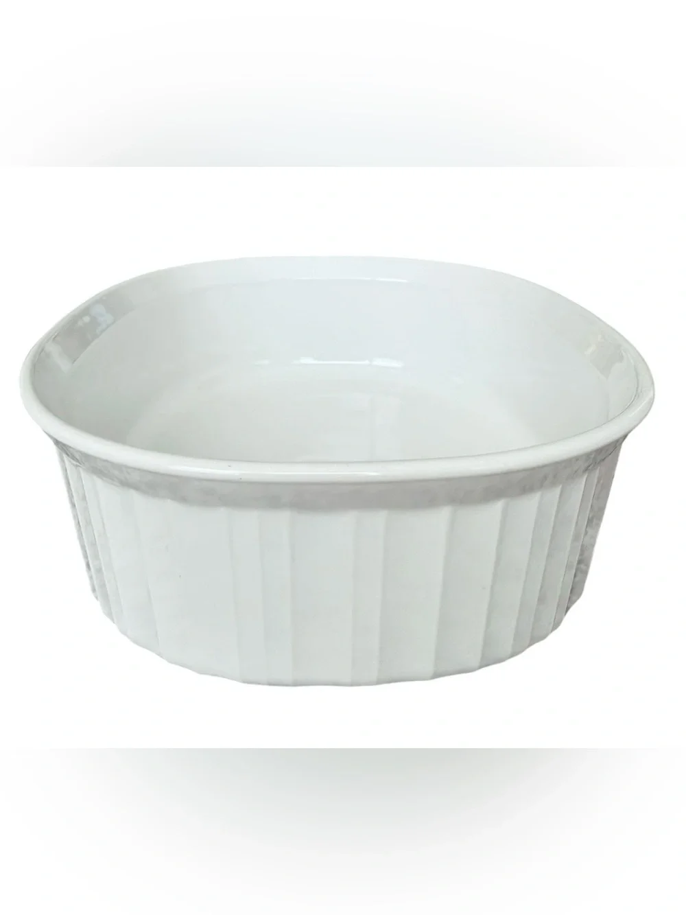 CorningWare French White collection Callaway green Ivy white oval casserole dish